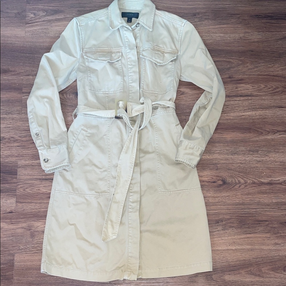 J. Crew Light Tan Trench Coat